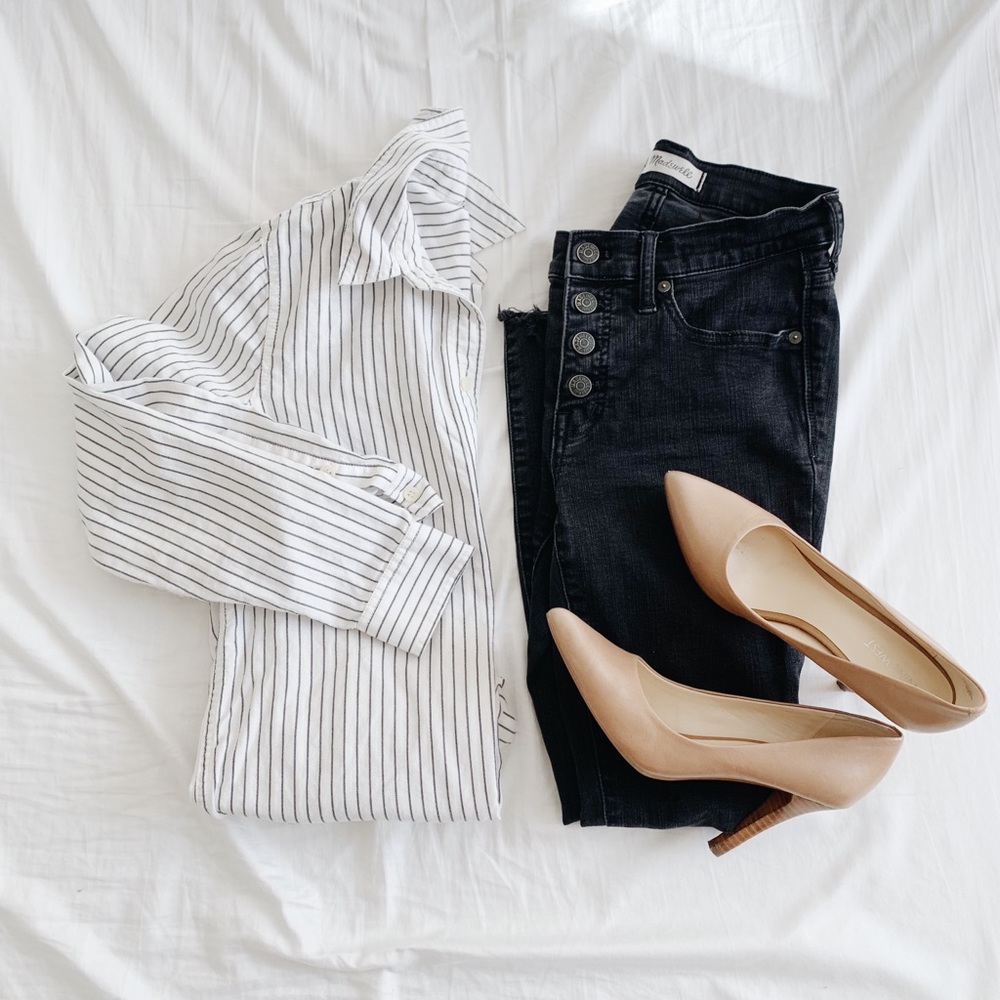 Madewell Striped Button Down Shirt